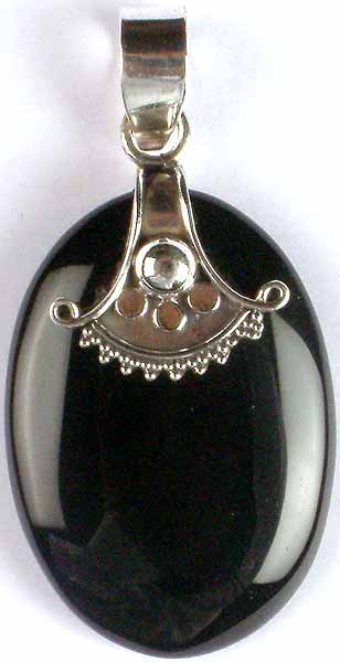 Oval Black Onyx Pendant
