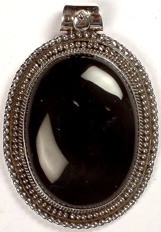 Oval Black Onyx Pendant