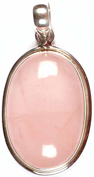 Oval Rose Quartz Pendant