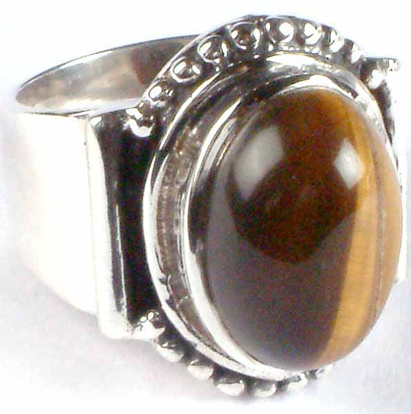 Oval Tiger Eye Ring