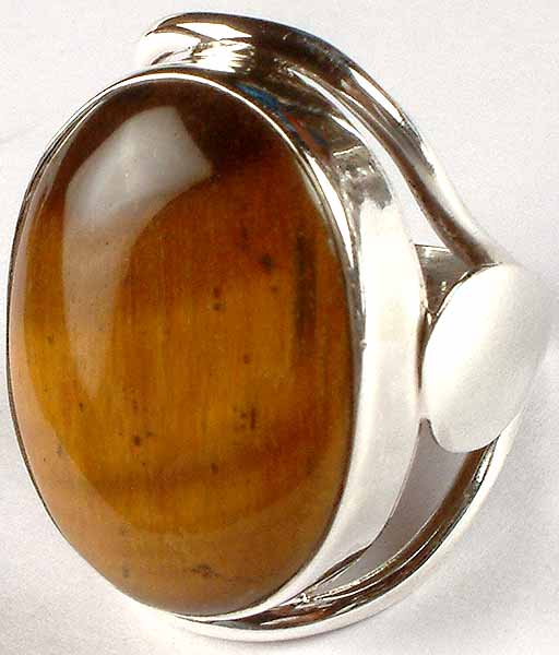 Oval Tiger Eye Ring