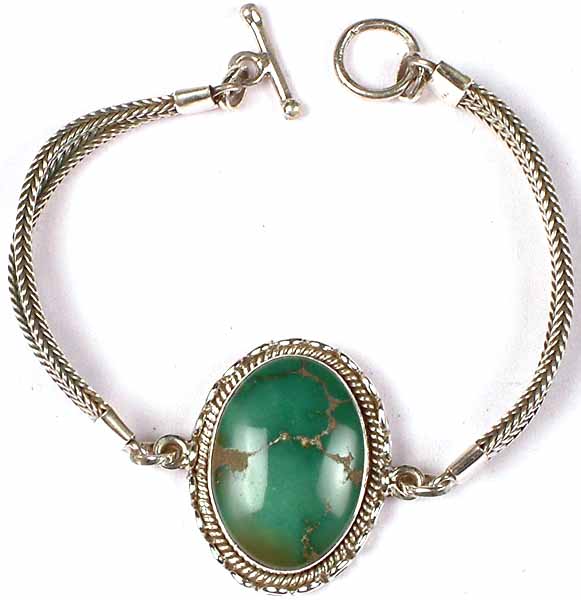 Oval Turquoise Bracelet