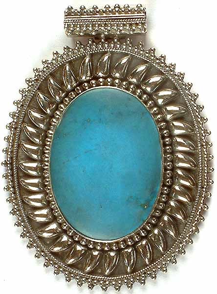 Oval Turquoise Pendant