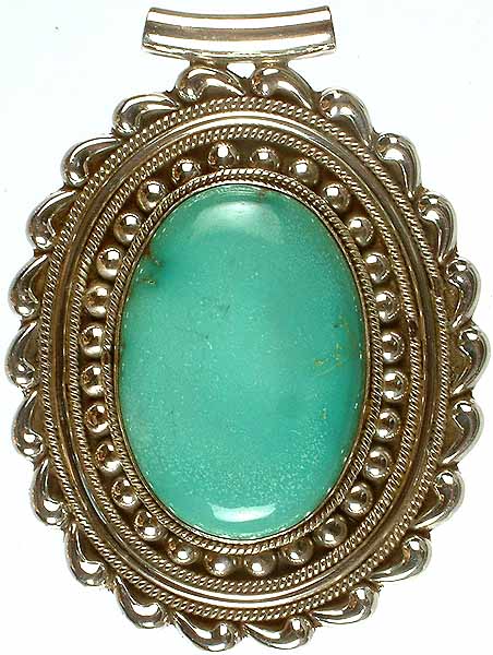 Oval Turquoise Pendant