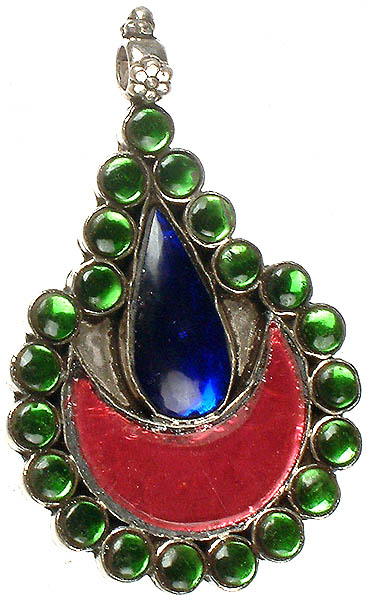 Peacock Glass Pendant