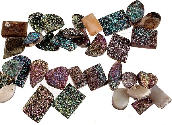 Peacockolite Beads (Druzy)