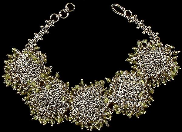 Peridot Bunch Bracelet