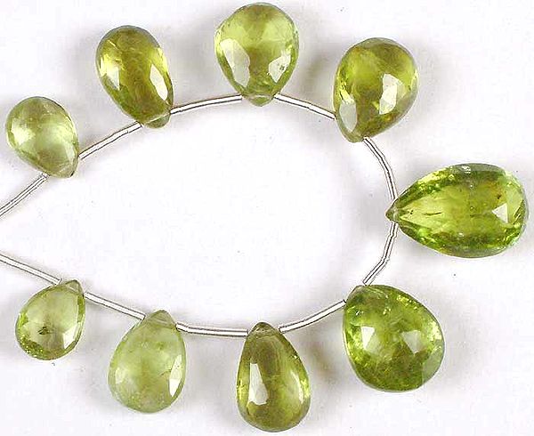 Peridot Faceted Briolette