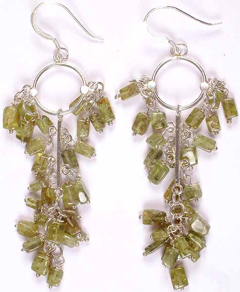 Peridot Hoop Earrings