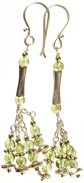 Peridot Jhumka Earrings