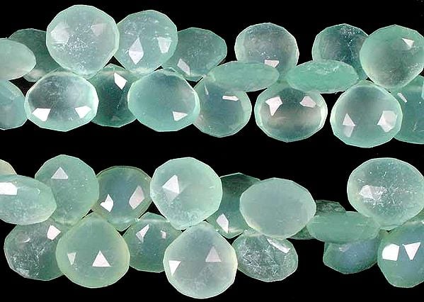 Peru Chalcedony Faceted Briolette