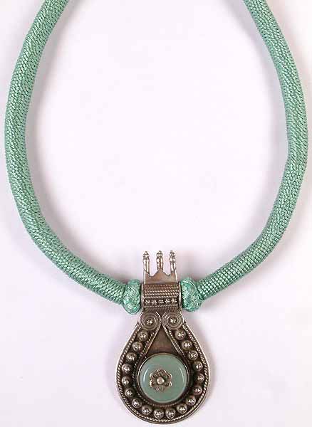 Peru Chalcedony Necklace with Matching Cord