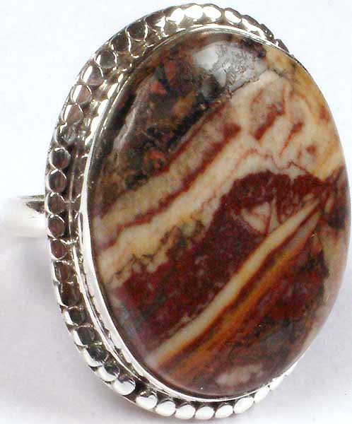 Picture Agate Ring