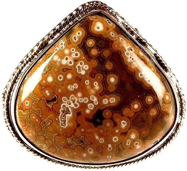 Picture Jasper Finger Ring