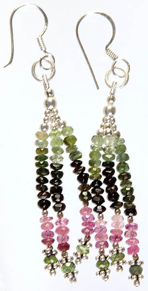 Pink and Green Tourmaline Israel Cut Showers