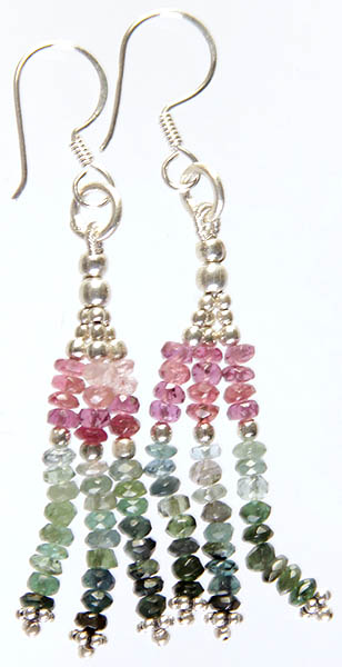 Pink and Green Tourmaline Israel Cut Showers