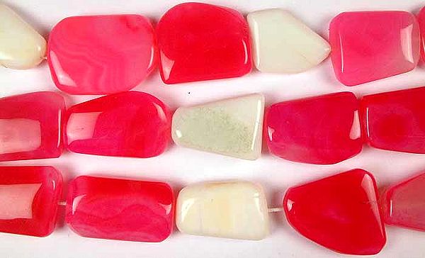 Pink Chalcedony and Opal Flat Tumbles