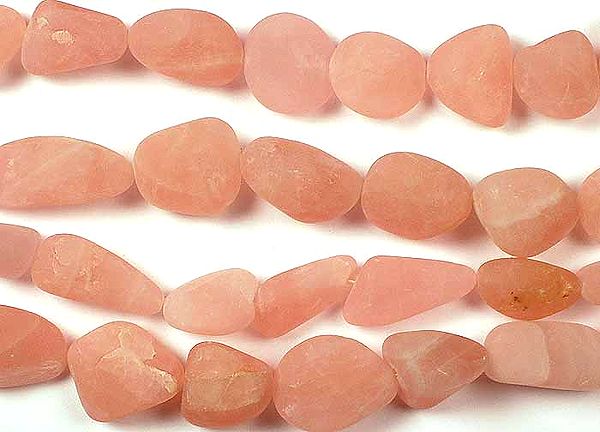 Pink Chalcedony Frosted Tumbles