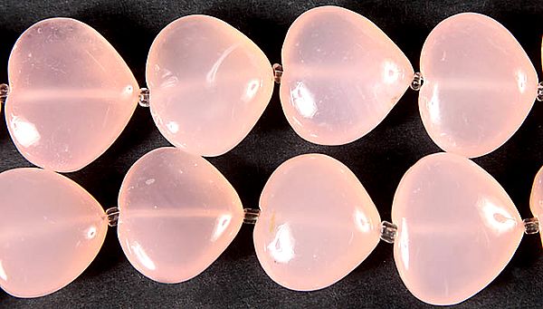 Pink Chalcedony Hearts