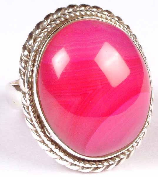 Pink Chalcedony Ring