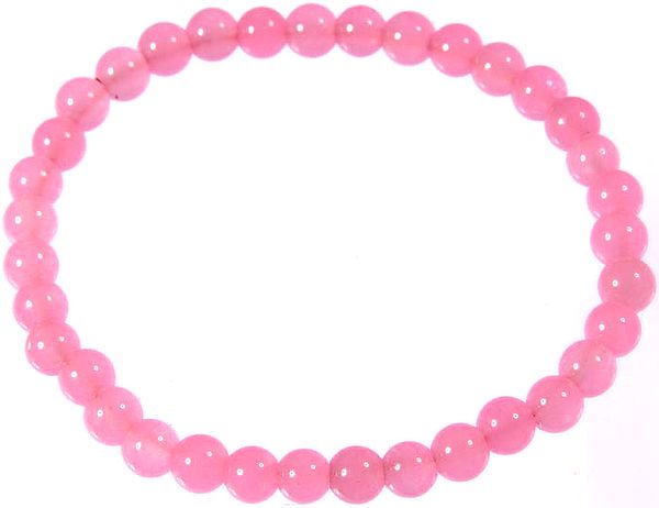 Pink Chalcedony Stretch Bracelet