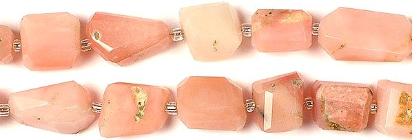 Pink Opal Faceted Tumbles