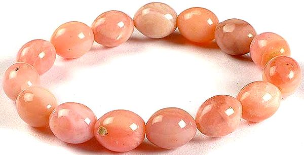 Pink Opal Oval Bracelet