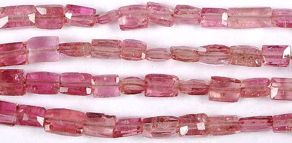 Pink Tourmaline Faceted Chiclets