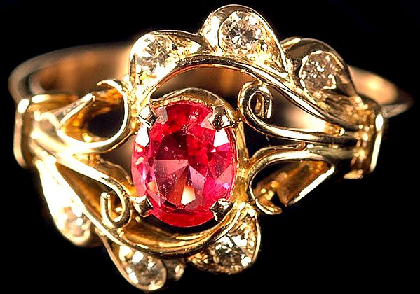 Ruby Ring with Diamonds