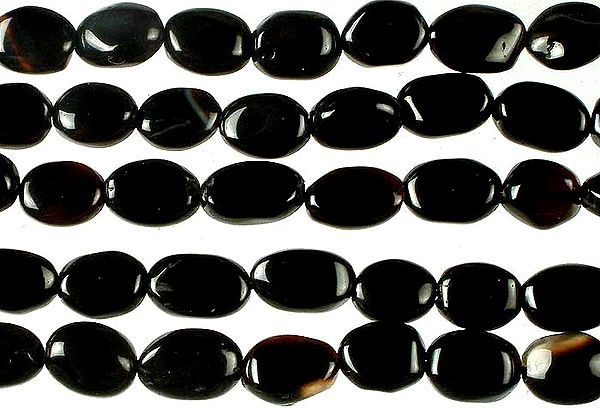 Plain Black Onyx Ovals