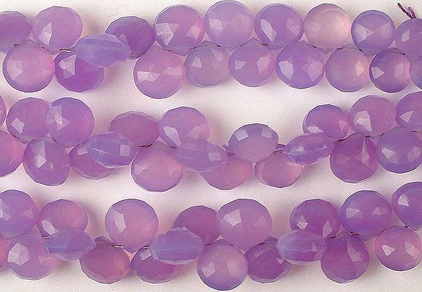 Purple Chalcedony Faceted Briolette