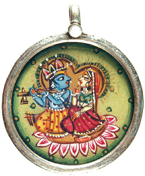 Radha and Krishna Pendant