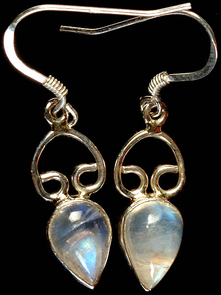 Rainbow Moonstone Earrings