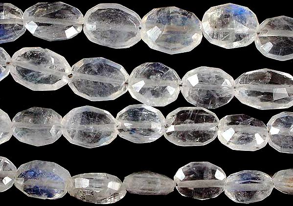 Rainbow Moonstone Faceted Ovals