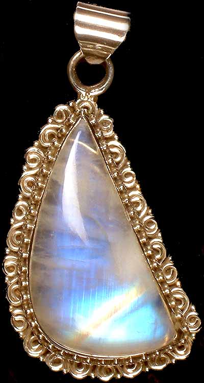 Rainbow Moonstone Pendant