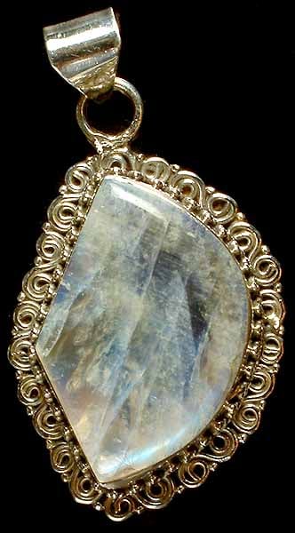 Rainbow Moonstone Pendant