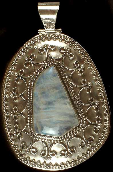 Rainbow Moonstone Pendant