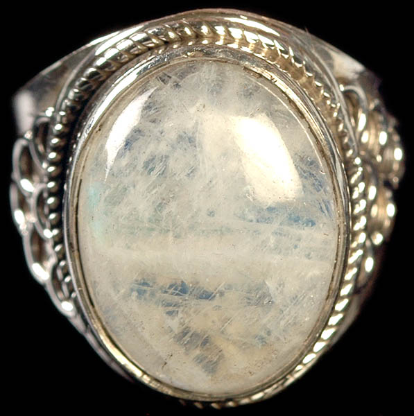 Rainbow Moonstone Ring