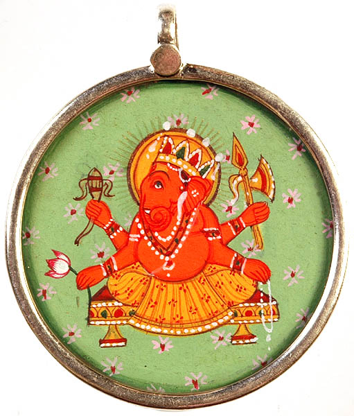 Rakta Ganesha Pendant