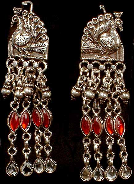 Ratangarhi Peacock Earrings