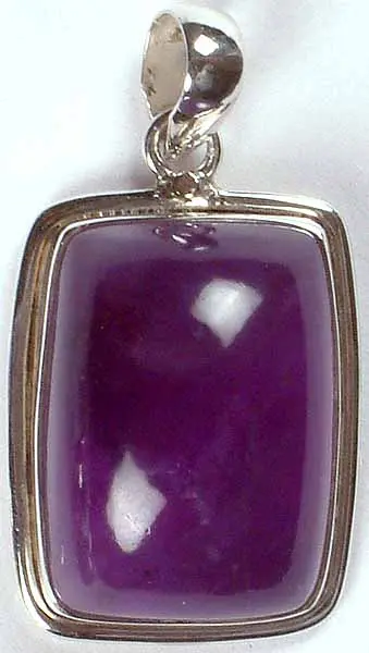 Rectangular Amethyst Pendant