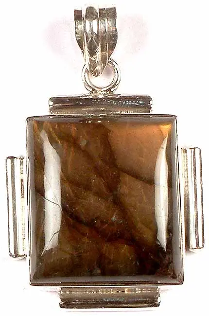 Rectangular Labradorite Pendant