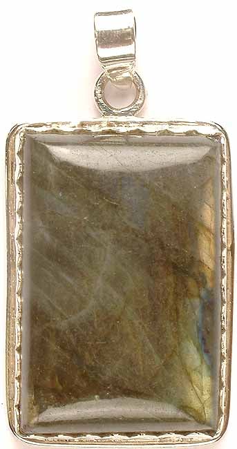 Rectangular Labradorite Pendant