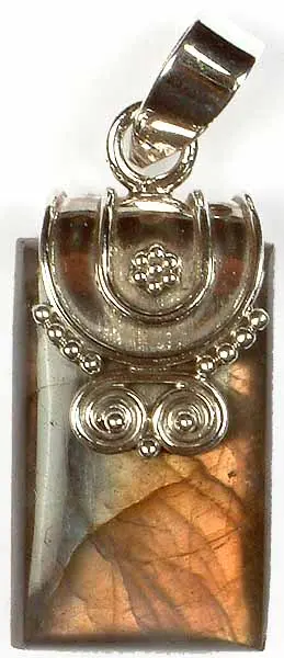 Rectangular Labradorite Pendant