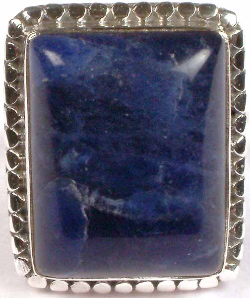 Rectangular Lapis Lazuli Ring