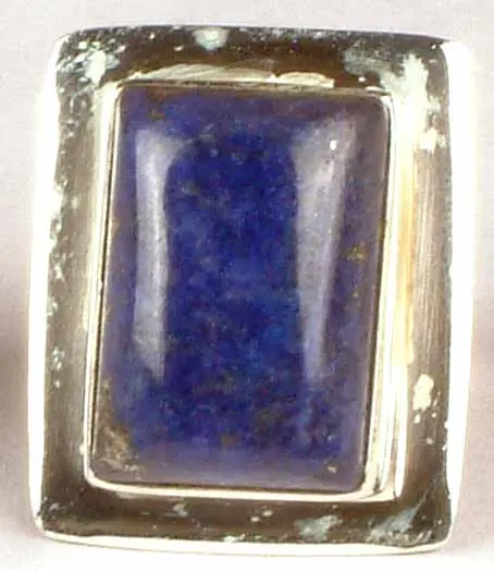 Rectangular Lapis Lazuli Ring