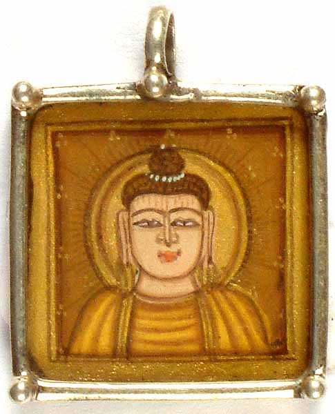 Rectangular Pendant of Lord Buddha
