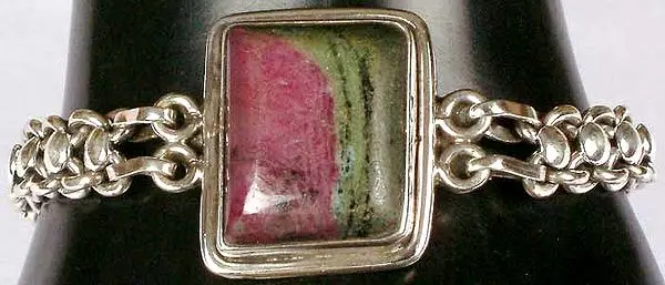 Rectangular Ruby Zoisite Bracelet