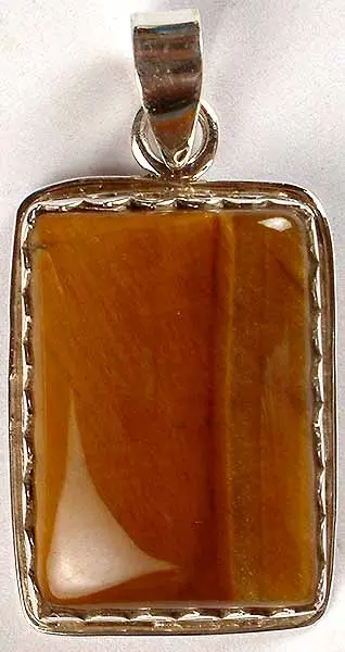 Rectangular Tiger Eye Pendant