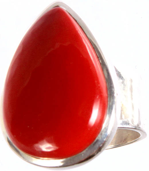 Redstone Teardrop Ring